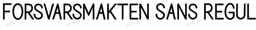 Forsvarsmakten Sans Regular字体转换